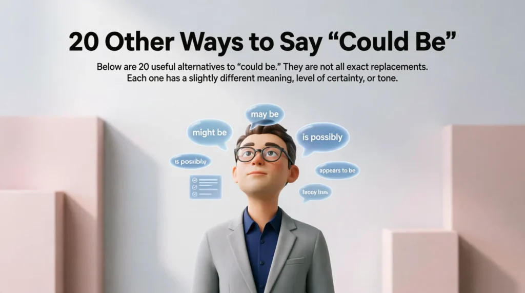 20 Other Ways to Say “Could Be”