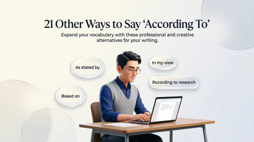 21 Other Ways to Say “According To”
