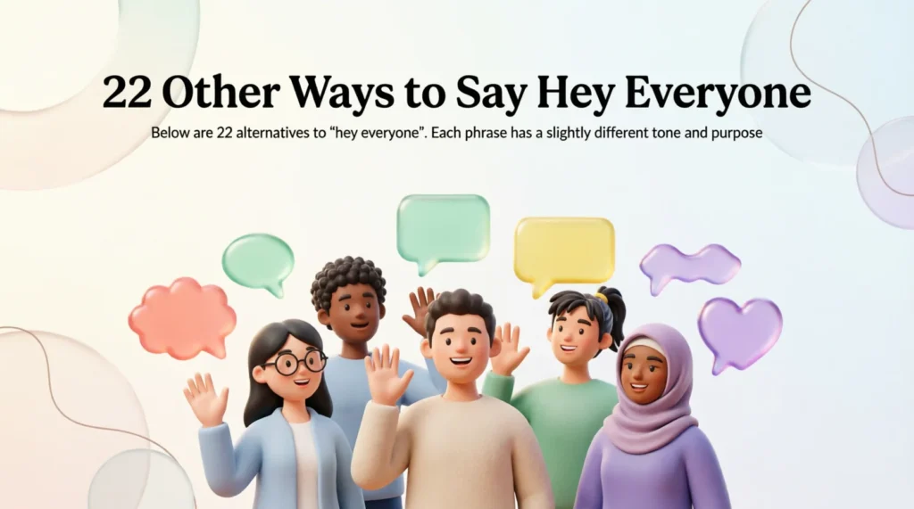 22 Other Ways to Say Hey Everyone