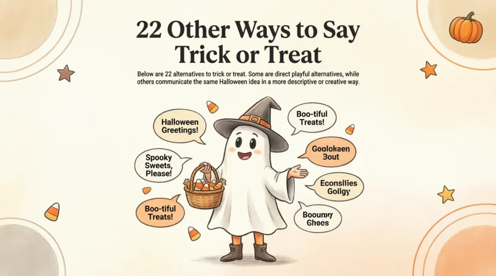 22 Other Ways to Say Trick or Treat
