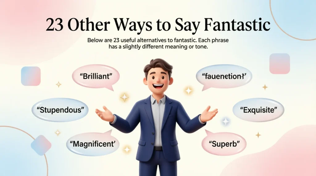 23 Other Ways to Say Fantastic
