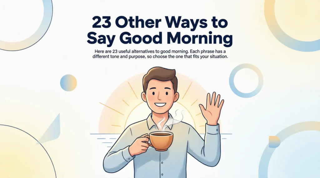 23 Other Ways to Say Good Morning