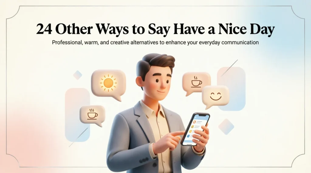 24 Other Ways to Say Have a Nice Day
