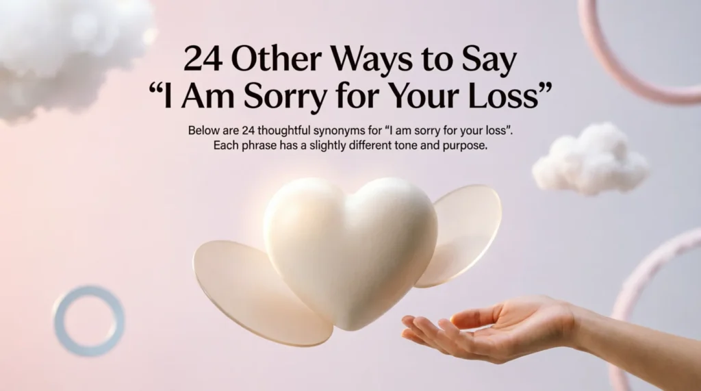 24 Other Ways to Say “I Am Sorry for Your Loss”
