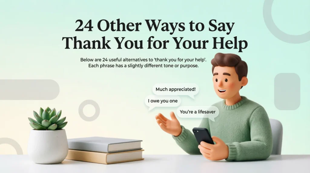 24 Other Ways to Say Thank You for Your Help