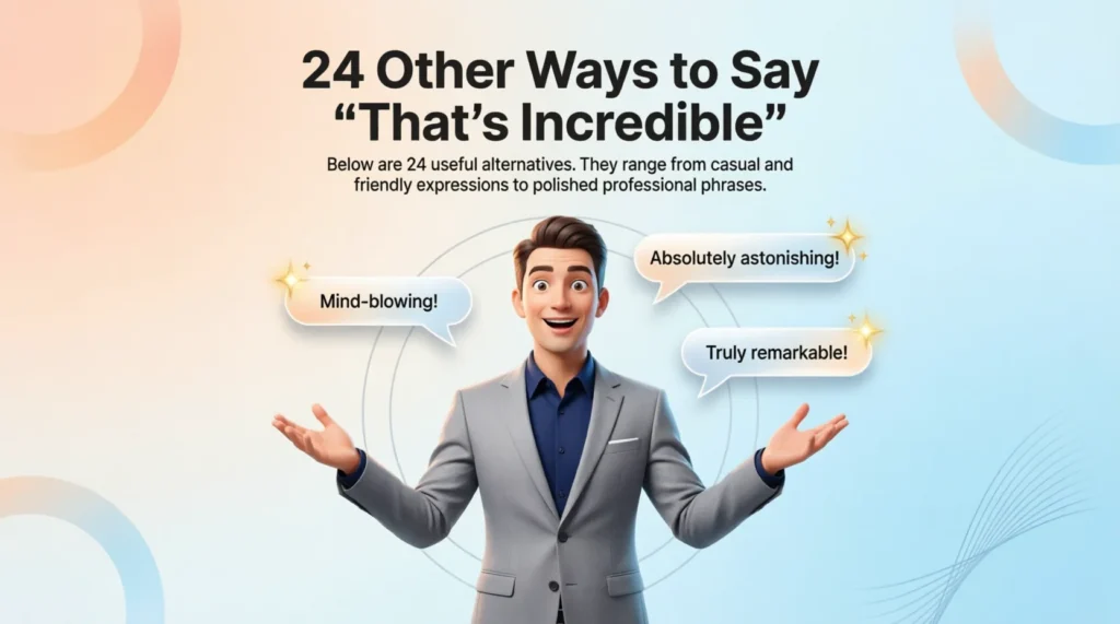 24 Other Ways to Say “That’s Incredible”