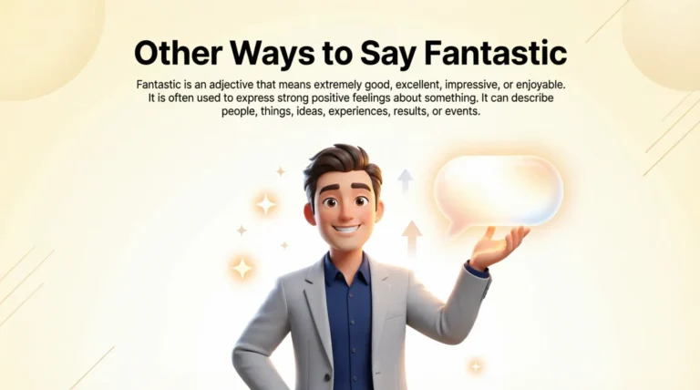 Other Ways to Say Fantastic