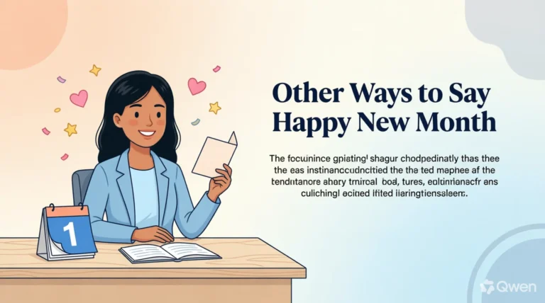 Other Ways to Say Happy New Month