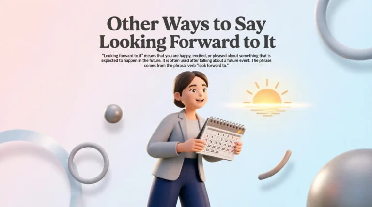 Other Ways to Say Looking Forward to It