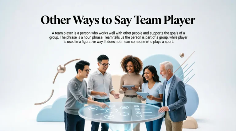 Other Ways to Say Team Player