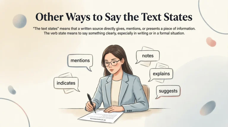 Other Ways to Say the Text States