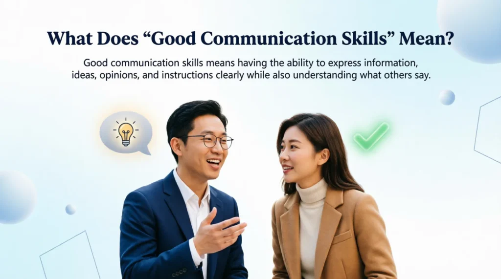 What Does “Good Communication Skills” Mean?