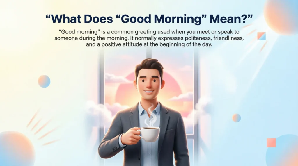 What Does “Good Morning” Mean?