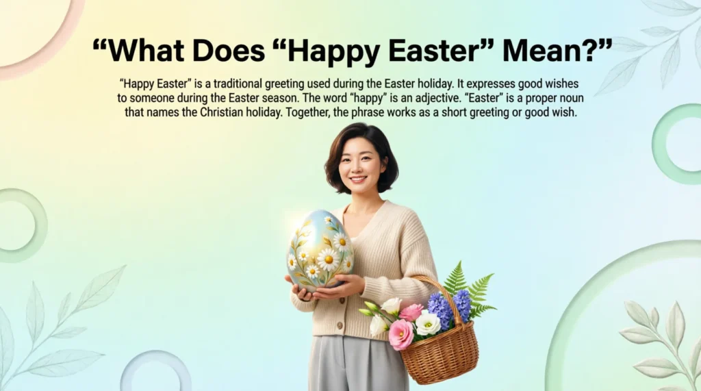 What Does “Happy Easter” Mean?