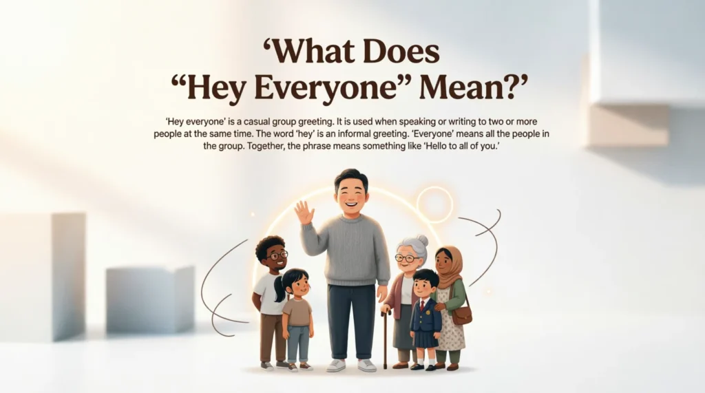 What Does “Hey Everyone” Mean?