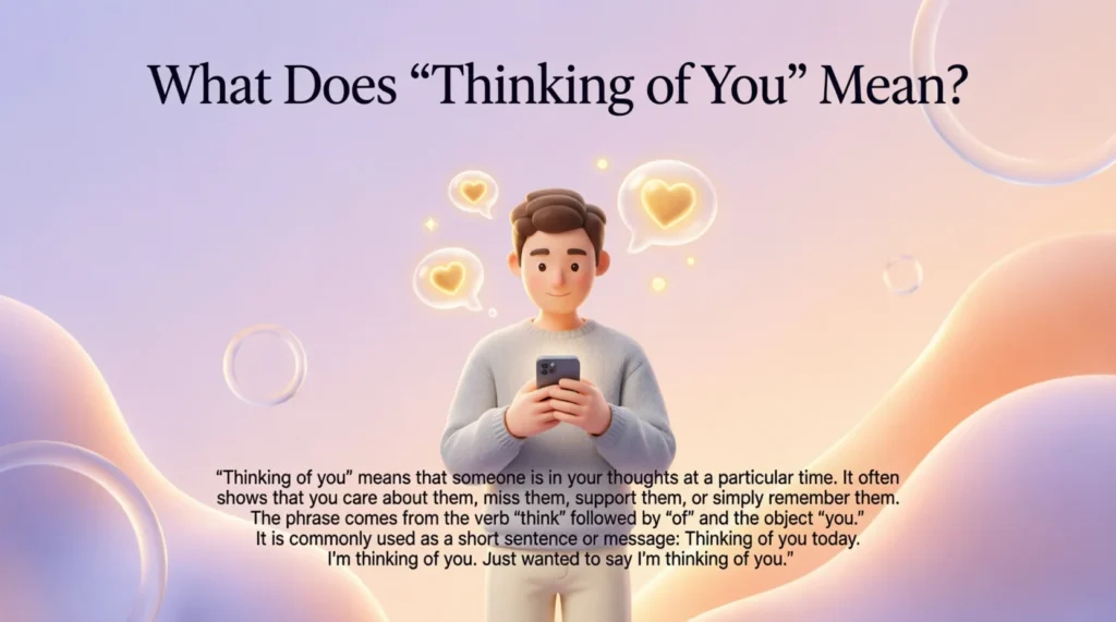 What Does “Thinking of You” Mean?
