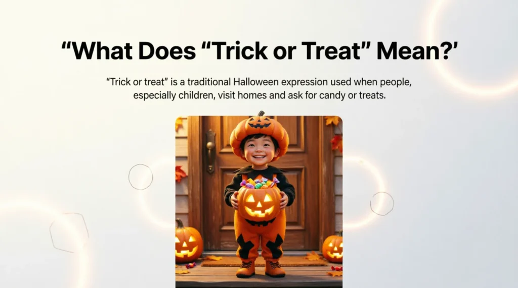 What Does “Trick or Treat” Mean?