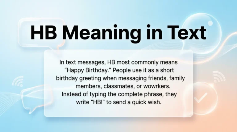 HB Meaning in Text