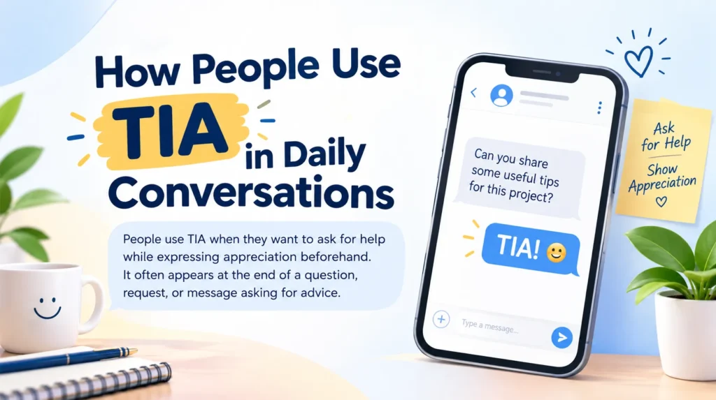 How People Use TIA in Daily Conversations