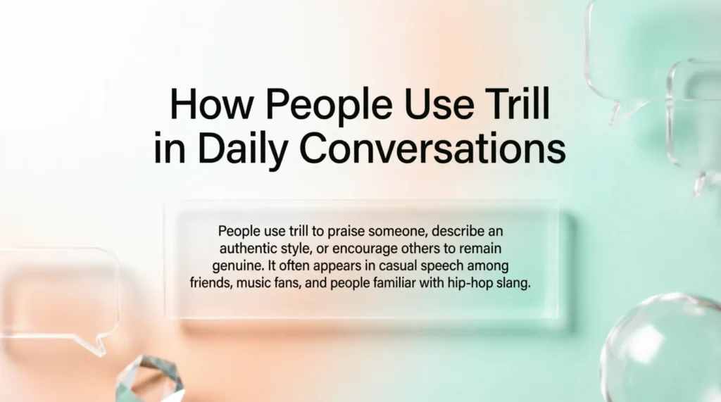 How People Use Trill in Daily Conversations