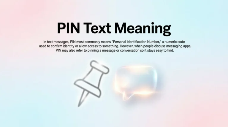 PIN Text Meaning