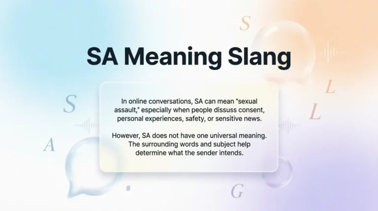 SA Meaning Slang