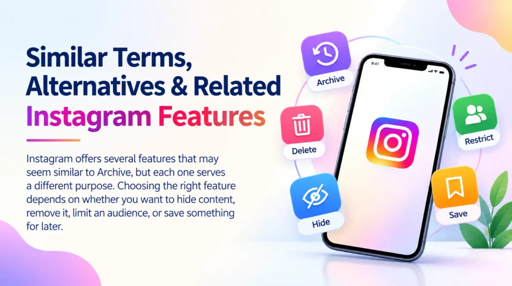 Similar Terms, Alternatives & Related Instagram Features