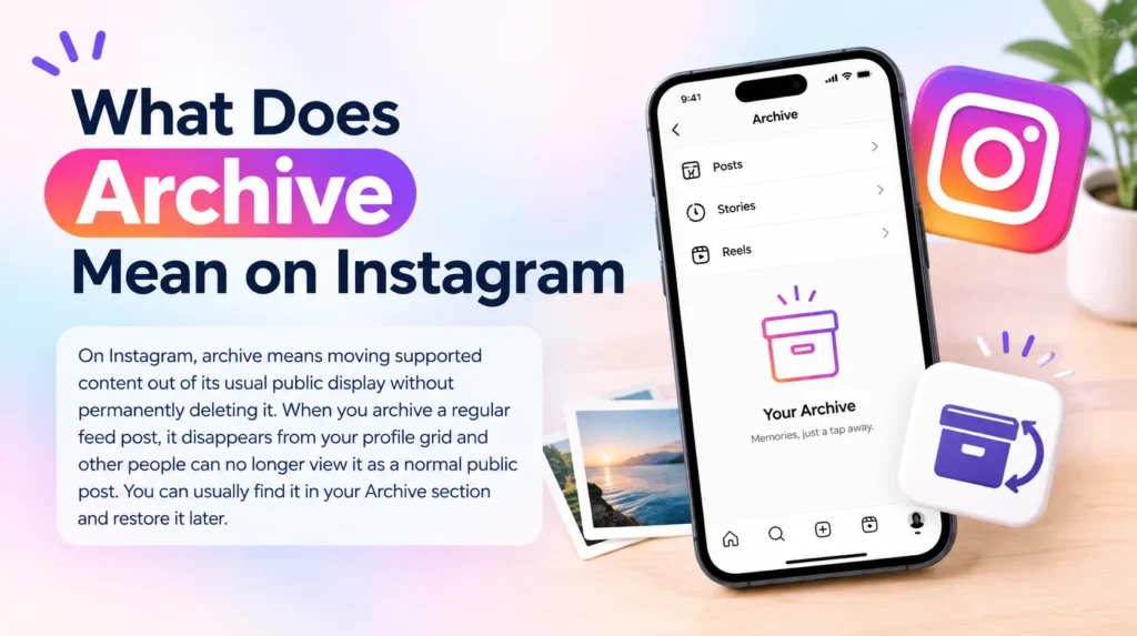 What Does Archive Mean on Instagram