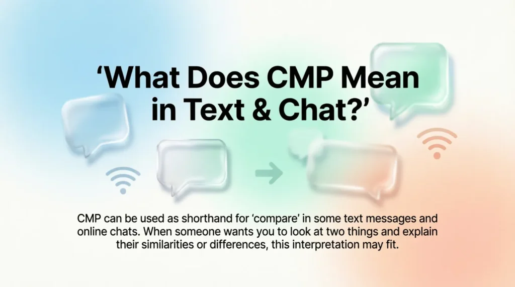 What Does CMP Mean in Text & Chat?