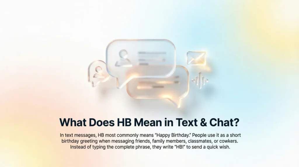 What Does HB Mean in Text & Chat?