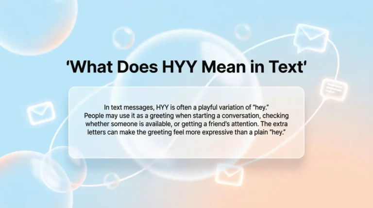 What Does HYY Mean in Text