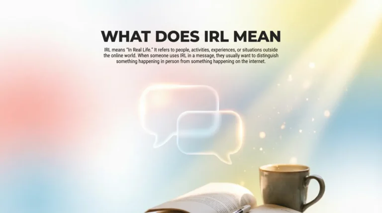 What Does IRL Mean