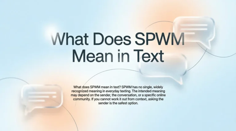 What Does SPWM Mean in Text