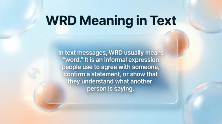 WRD Meaning in Text